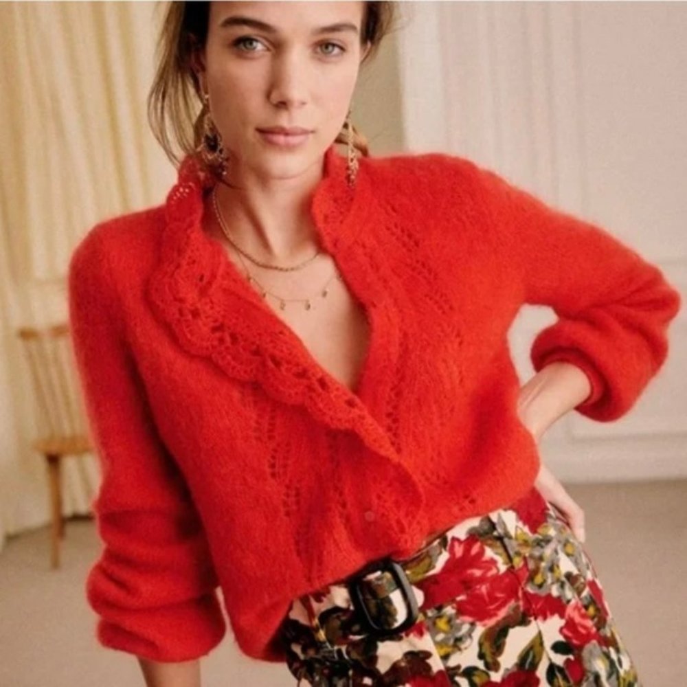 Sezane Angie Jumper - Bright Red